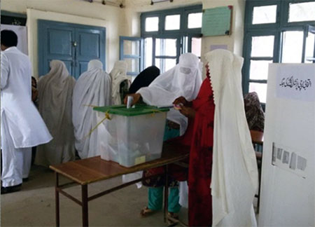 Women Casting their Votes